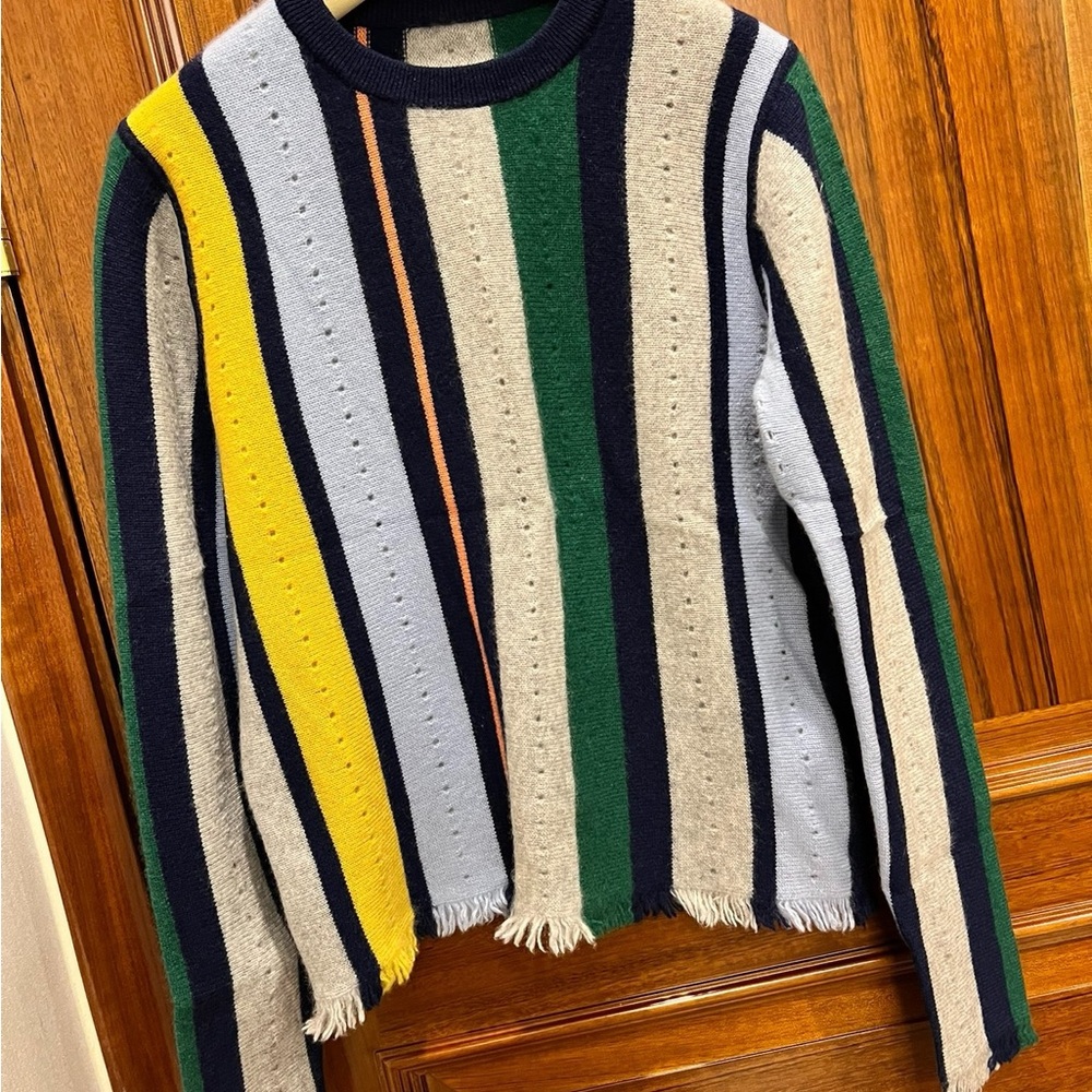 Striped Multicolor Women's Cashmere Sweater
